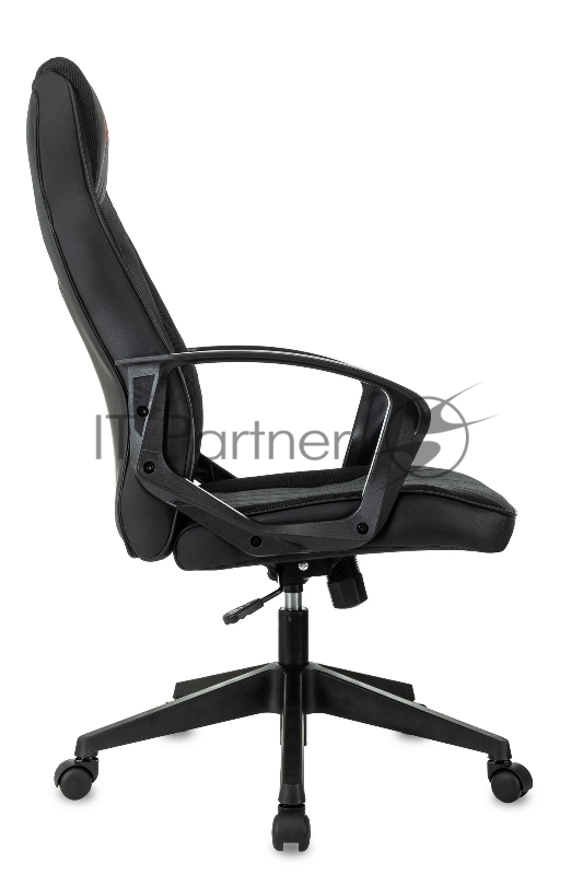 Кресло игровое Zombie 500 черный ткань/эко.кожа крестов. пластик