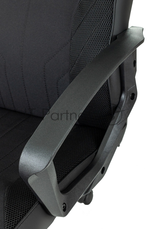 Кресло игровое Zombie 500 черный ткань/эко.кожа крестов. пластик