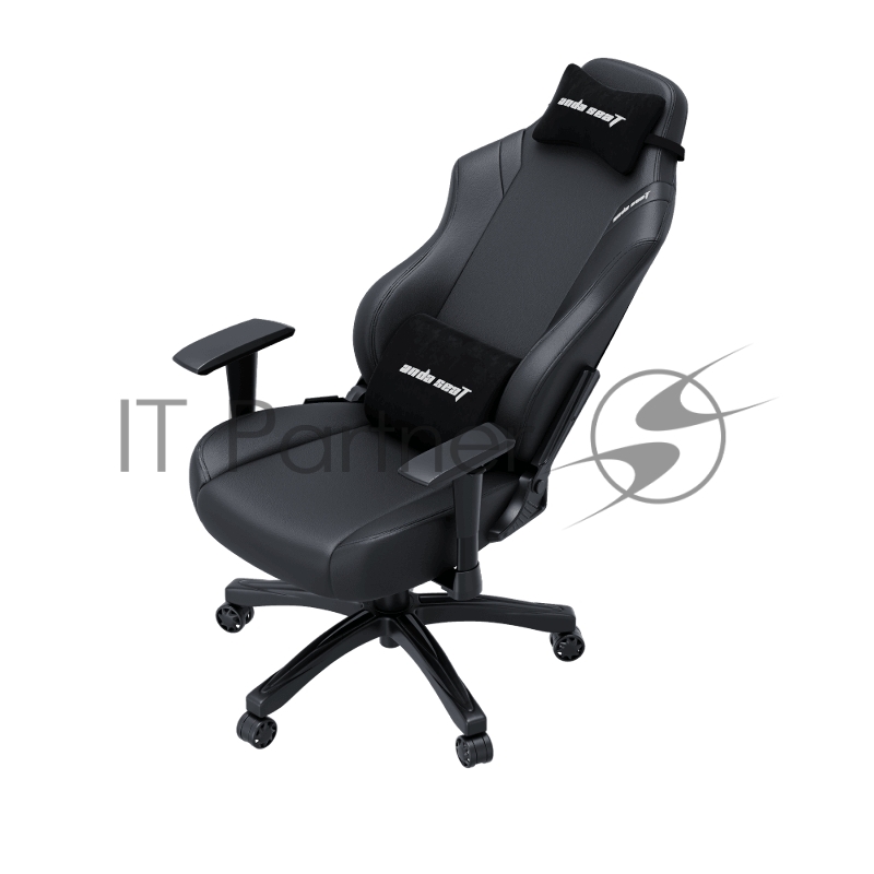 Кресло игровое Anda Seat Luna series цвет черный, размер L (110кг), материал ПВХ (модель AD18)