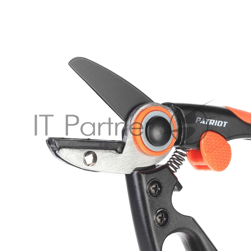 Секатор PATRIOT PAP-203, контактный, с наковаленкой, антифрикционное покрытие, ручка-петля, 203 мм