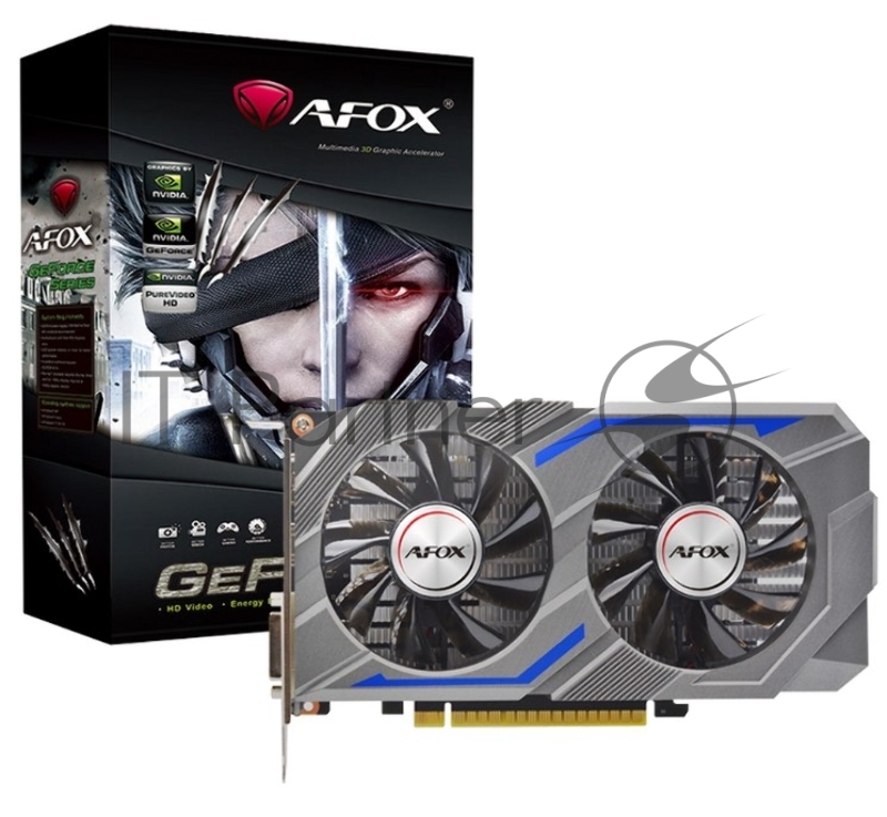 Видеокарта AFOX NVIDIA GeForce GTX 1650 4 Гб GDDR6 128 бит PCIE 3.0 16x Memory 12000 МГц GPU 1485 МГц Активный 1xВыход HDMI 2xВыход DisplayPort AF1650-4096D6H1-V8