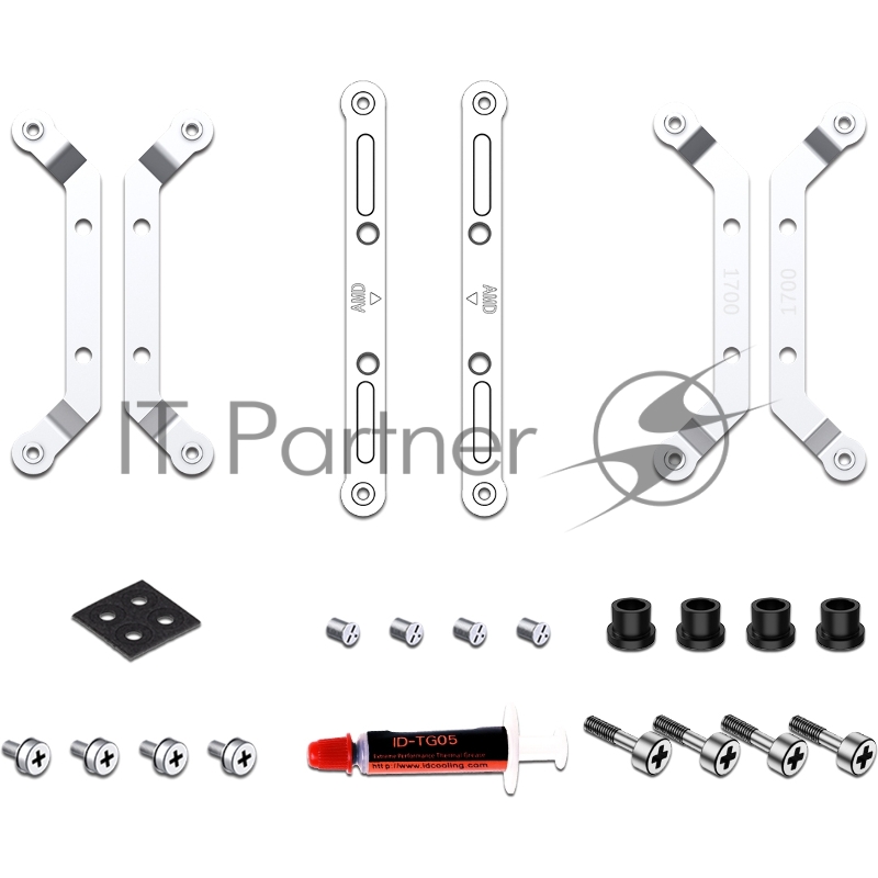 Вентилятор для процессора ID-COOLING IS-40X-V3 Socket AM4/AM5/115x/1200/1700, 92mm, 2800rpm, 35.2 дБ, 95W, PWM 4-pin, Al-Cu (IS-40X-V3 WHITE)