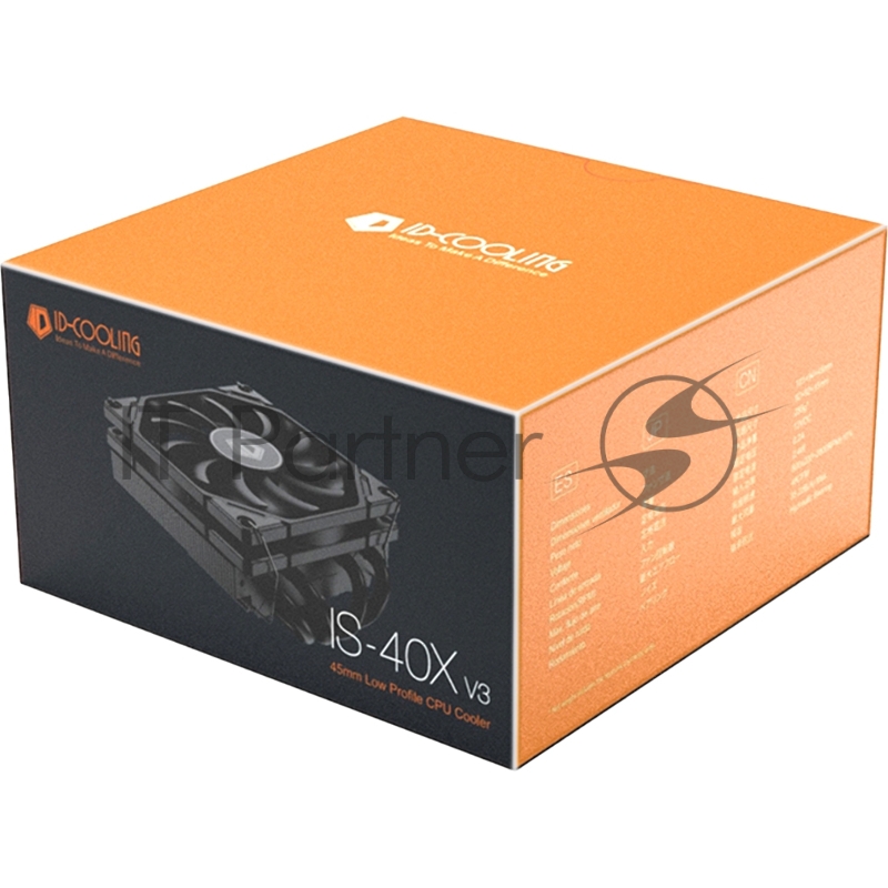 Вентилятор для процессора ID-COOLING IS-40X-V3 Socket AM4/AM5/115x/1200/1700, 92mm, 2800rpm, 35.2 дБ, 95W, PWM 4-pin, Al-Cu (IS-40X-V3 WHITE)