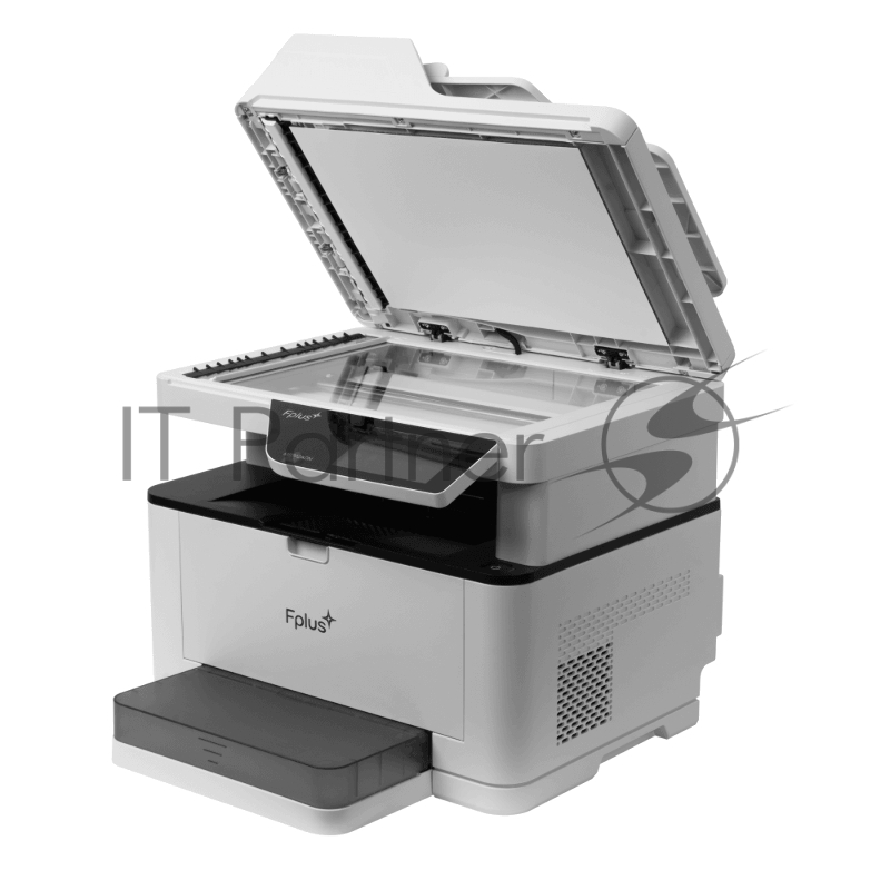 МФУ Fplus MB302ADN (лаз.моно,A4,30 стр./мин,дуплекс,1200dpi,перв. цв.сенс.жк.,лоток 150л, 60-200 гр., USB, Ethernet, макс. 65000 стр/мес, 667МГц, 512Мб, стартовый картридж 3000 копий)