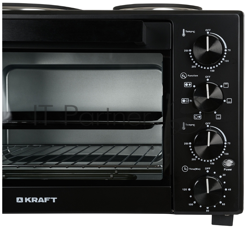 Мини-печь KRAFT KFC-MOHP 380 HBL черный