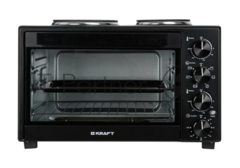 Мини печь KRAFT KFC-MOHP380HBL