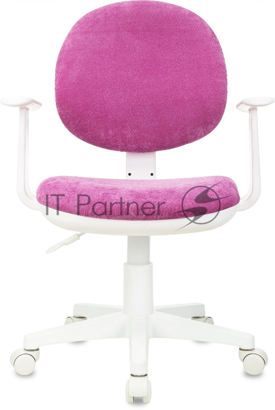 Кресло детское Бюрократ CH-W356AXSN малиновый Light-15 крестов. пластик пластик белый