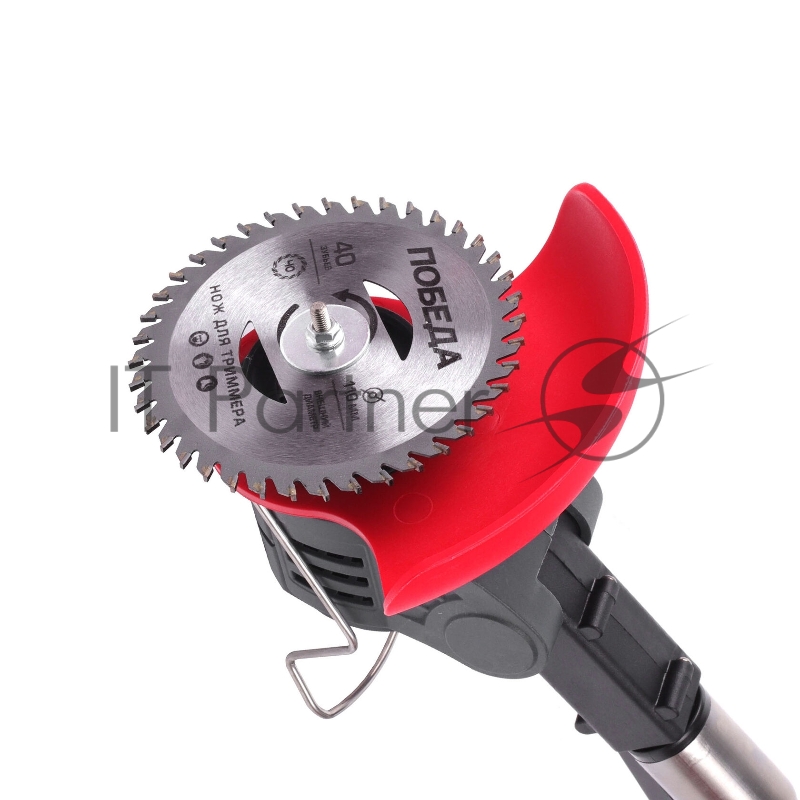 Триммер аккумуляторный Победа ТА 200, 20/21В, с 1 акб 1,5Ач и зу, макс 145мм, пластик. ножи(10шт)+ мет. диск 40Т, телескоп