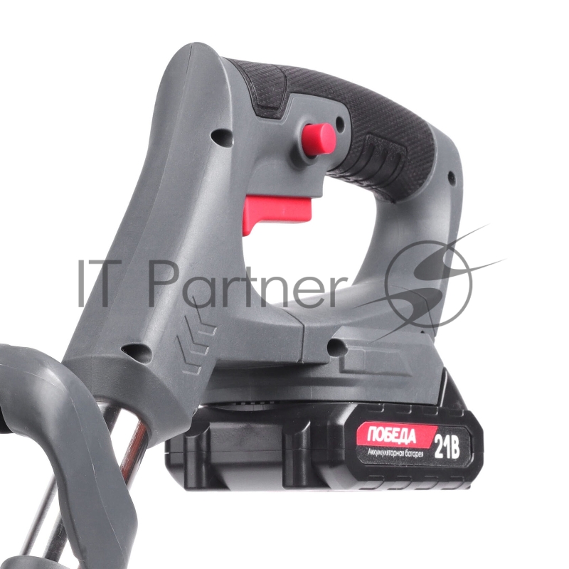 Триммер аккумуляторный Победа ТА 202, 20/21В, с 2 акб 1,5Ач и зу, макс 145мм, пластик. ножи(10шт)+ мет. диск 40Т, телескоп