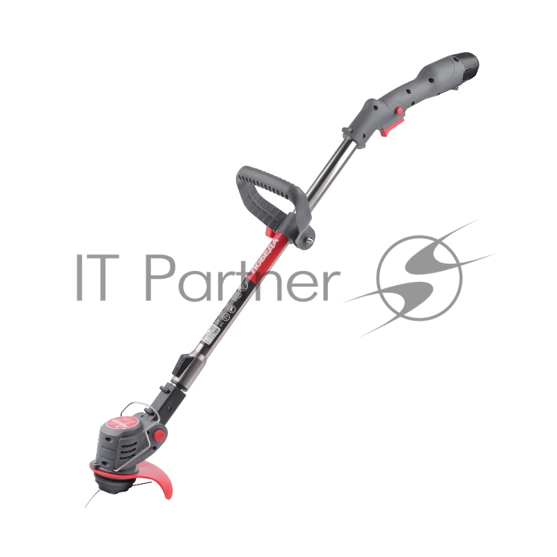 Триммер аккумуляторный ПОБЕДА ТА 120, 12В с 1 акб 1,5Ач и зу, 140мм, пластик. ножи(10шт)+ мет. диск 40Т, телескоп