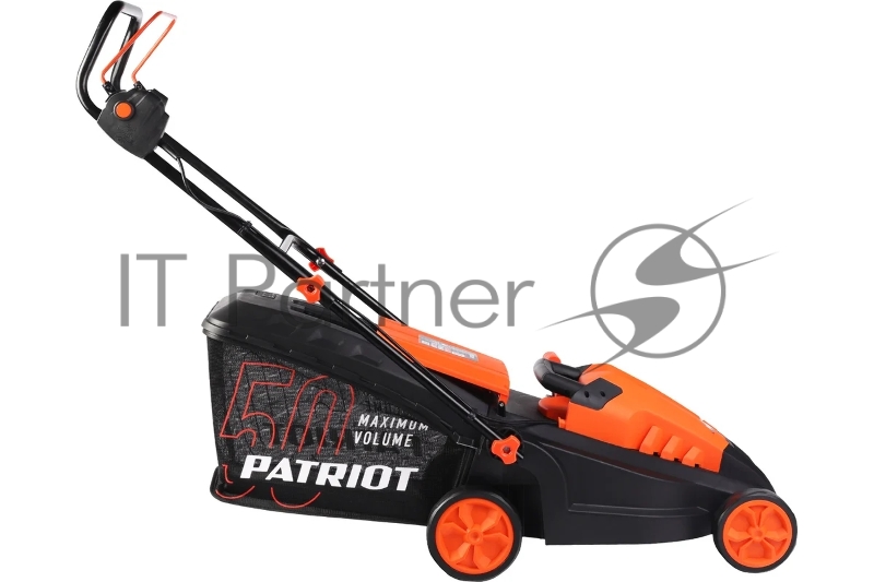 Газонокосилка электрическая PATRIOT PT 1639E бесщёточный, 38см, 1600Вт, трав комби 50л, 20-65мм 5 уровней