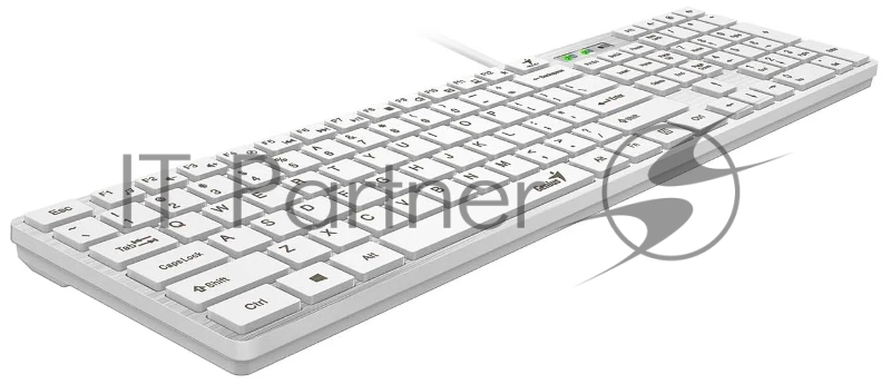 Клавиатура Genius SlimStar 126 wired keyboard white color (12 Multimedia Function Keys and 4 dedicated Hotkeys for Quick Commands, Ultra-Slim Keycaps)