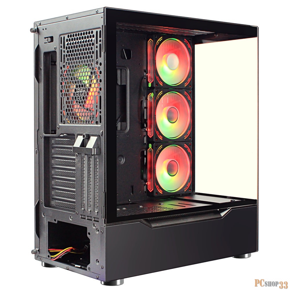 Корпус Ginzzu GL750 FAN 12MB6 RGB*4 USB3.0 CRC10