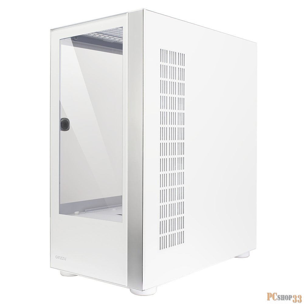 Корпус Ginzzu GL770 FAN 12MW6 RGB*4 USB3.0 CRC10 Белый