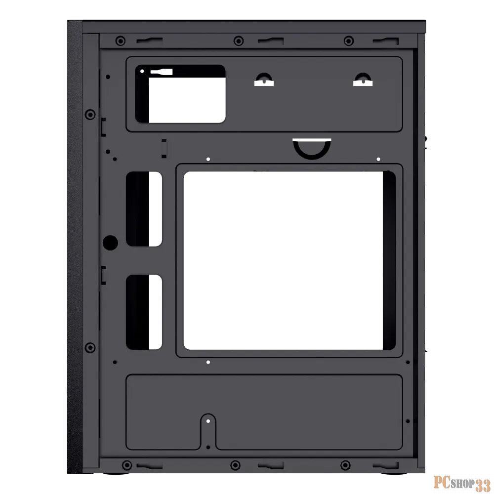 Корпус Ginzzu B145 2*USB 2.0,AU