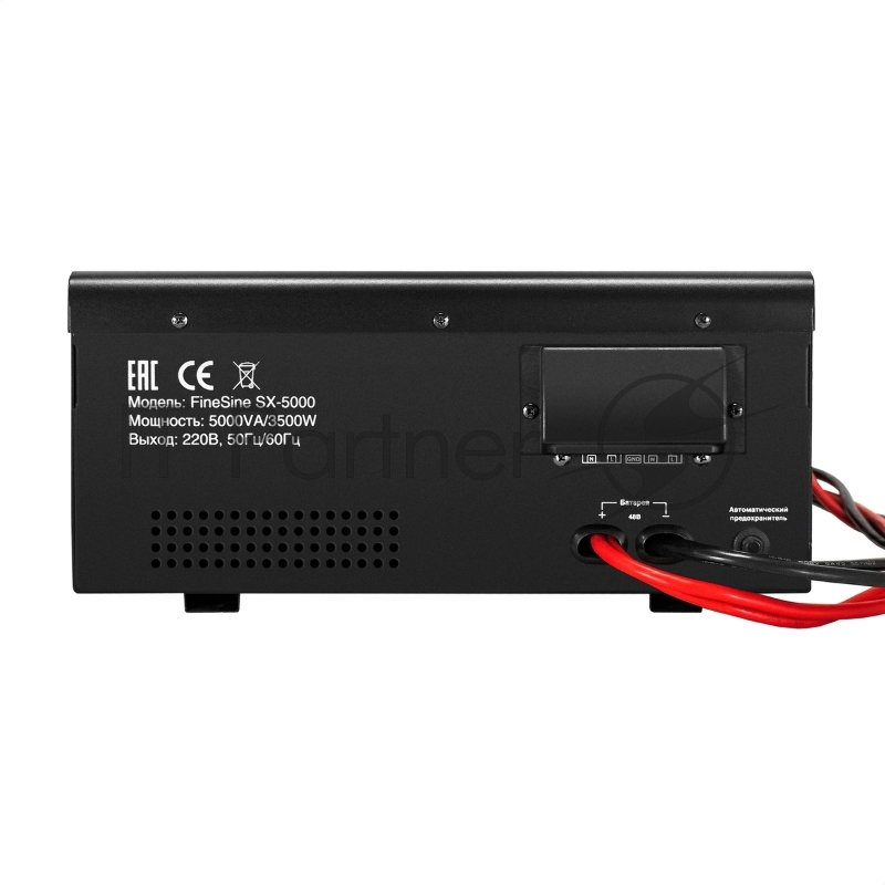 Комплект ИБП EX296004RUS + батарея 100Aч EX285656RUS 4шт (инвертор, синус, для котла, настенный) ExeGate FineSine SX-5000.LCD.AVR.2SH.T <5000VA/3500W, чистая синусоида, цветной LCD-дисплей, AVR, 2*Schuko+клеммы, линейно-интерактивный, крепление насте