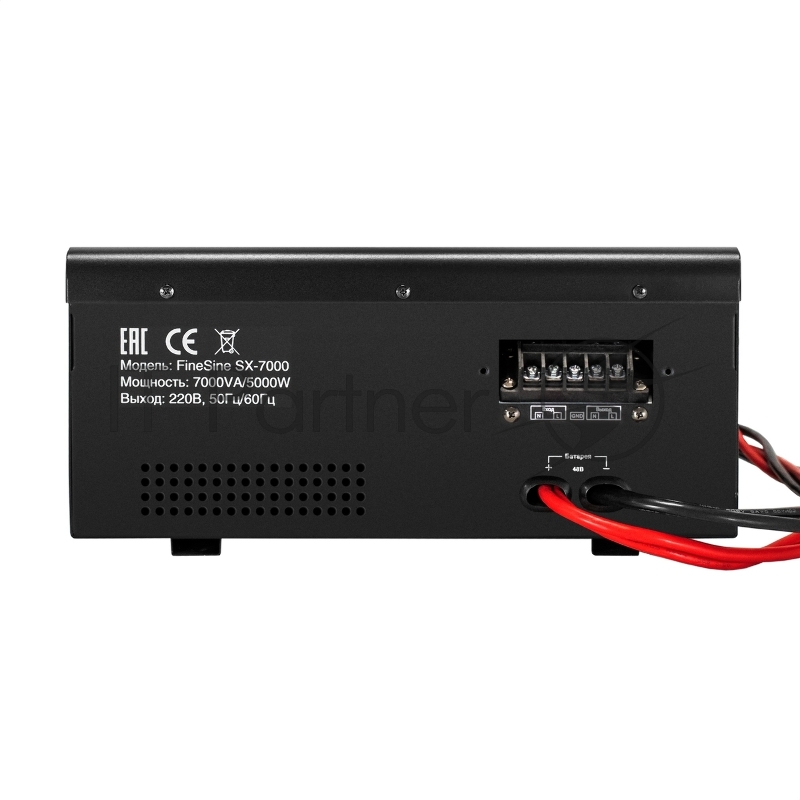Комплект ИБП EX296005RUS + батарея 45Aч EX285666RUS 4шт (инвертор, синус, для котла, настенный) ExeGate FineSine SX-7000.LCD.AVR.2SH.T <7000VA/5000W, чистая синусоида, цветной LCD-дисплей, AVR, 2*Schuko+клеммы, линейно-интерактивный, крепление настен