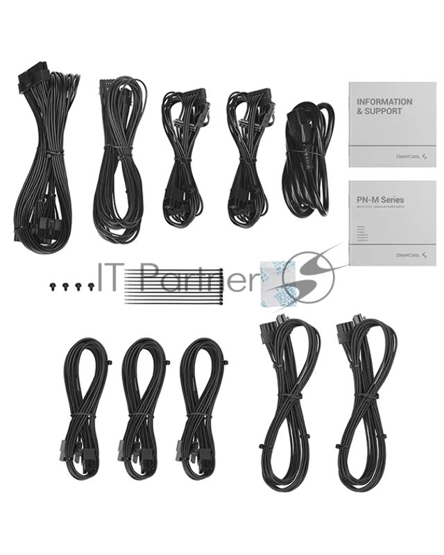 Блок питания Deepcool PN750M (ATX 3.1, 750W, Full Cable Management, PWM 120mm fan, Active PFC, 80+ GOLD, Gen5 PCIe) RET