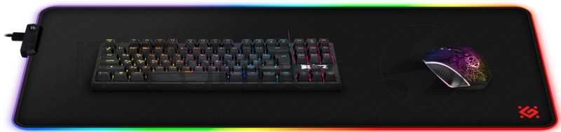 Коврик для мышки DEFENDER BLACK XXL HUB LIGHT 50010