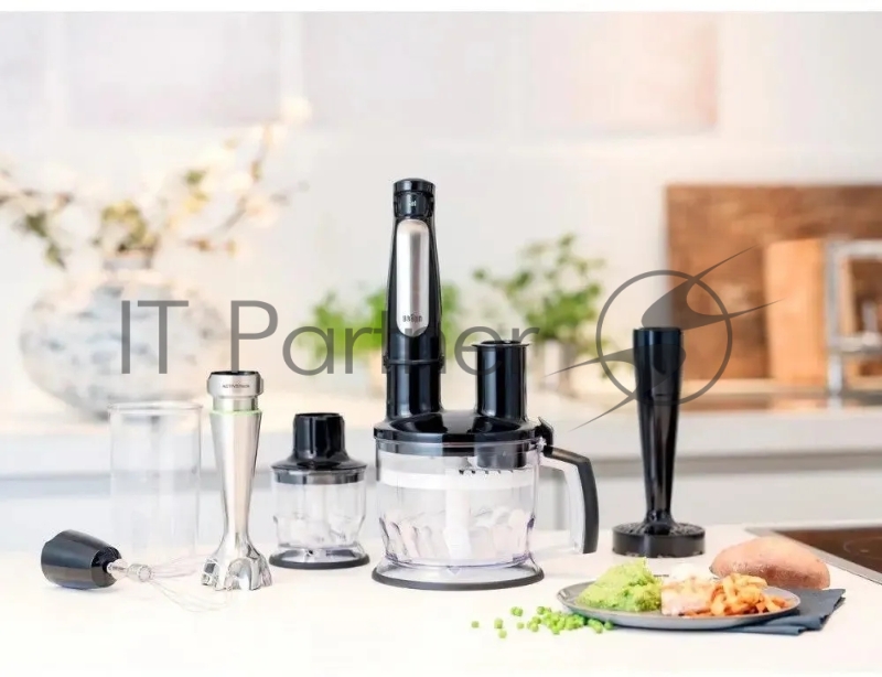 Блендер погружной Braun MQ7087X 850Вт черный/серебристый