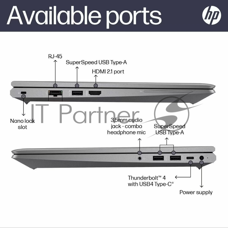 Ноутбук HP ZBook Power G10 Core i7-13700H 2.4 GHz,15.6 FHD (1920x1080) IPS AG,nVidia RTX A1000 6Gb GDDR6, 32Gb DDR5-5200(1),1Tb SSD,83Wh LL,FPR,2,0kg,2y,HD Webcam+IR,Win11Pro(multilang), eng kbd