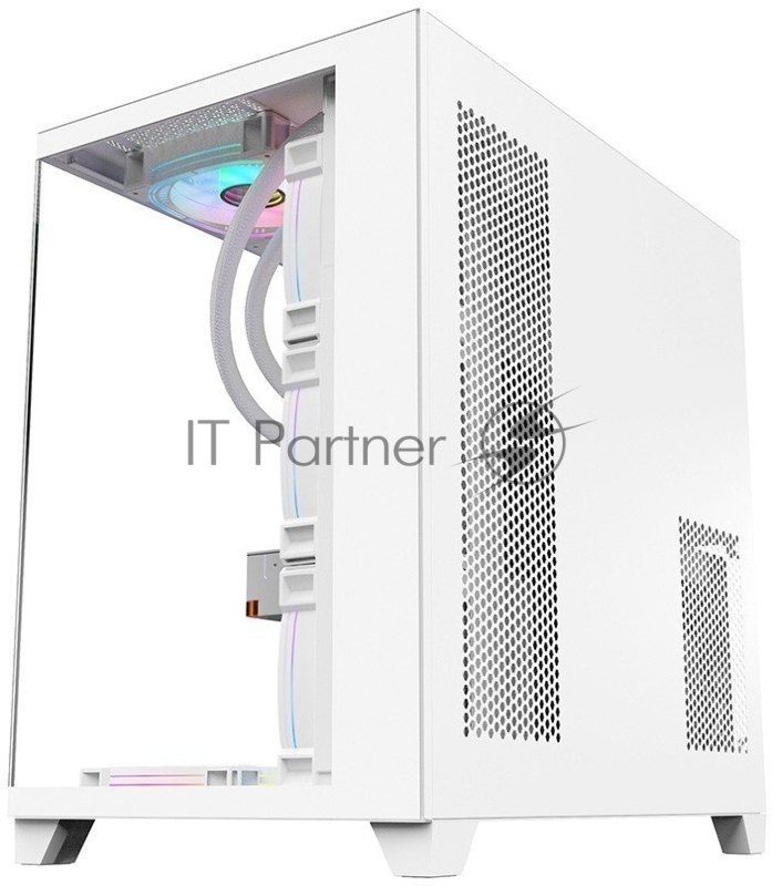 Корпус 1STPLAYER MEGAVIEW MV8-TP White / ATX / MV8-TP-WH