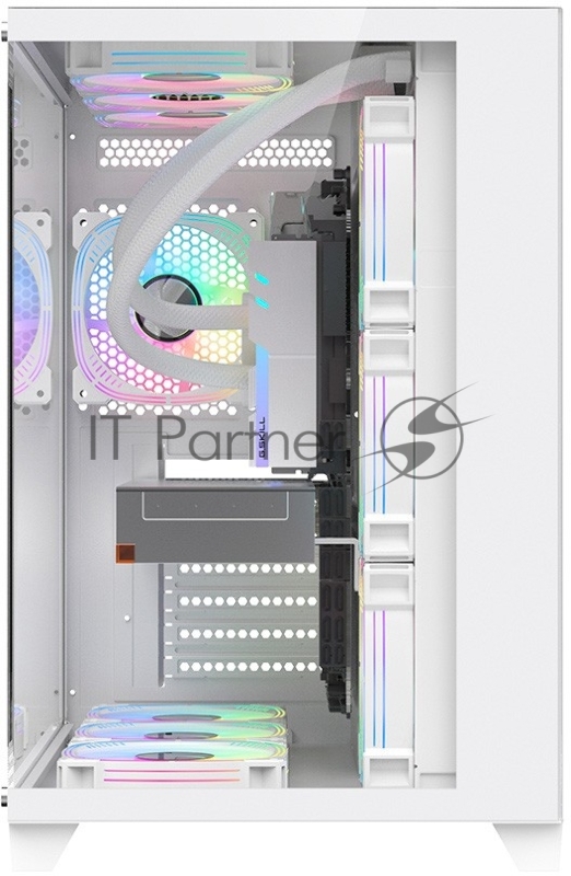 Корпус 1STPLAYER MEGAVIEW MV8-TP White / ATX / MV8-TP-WH