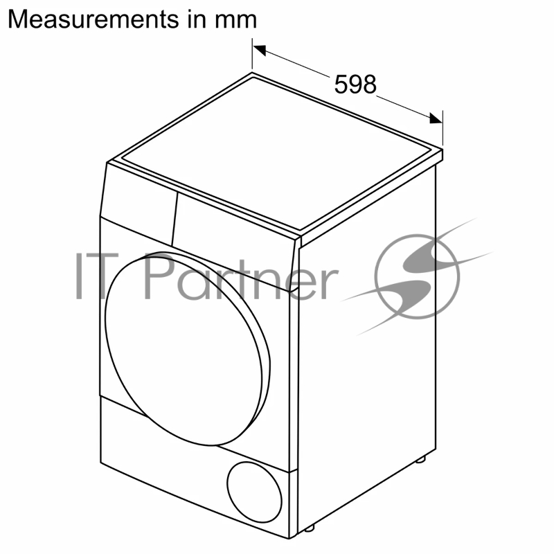 Сушильная машина Bosch WTN86201ME кл.энер.:B макс.загр.:8кг белый