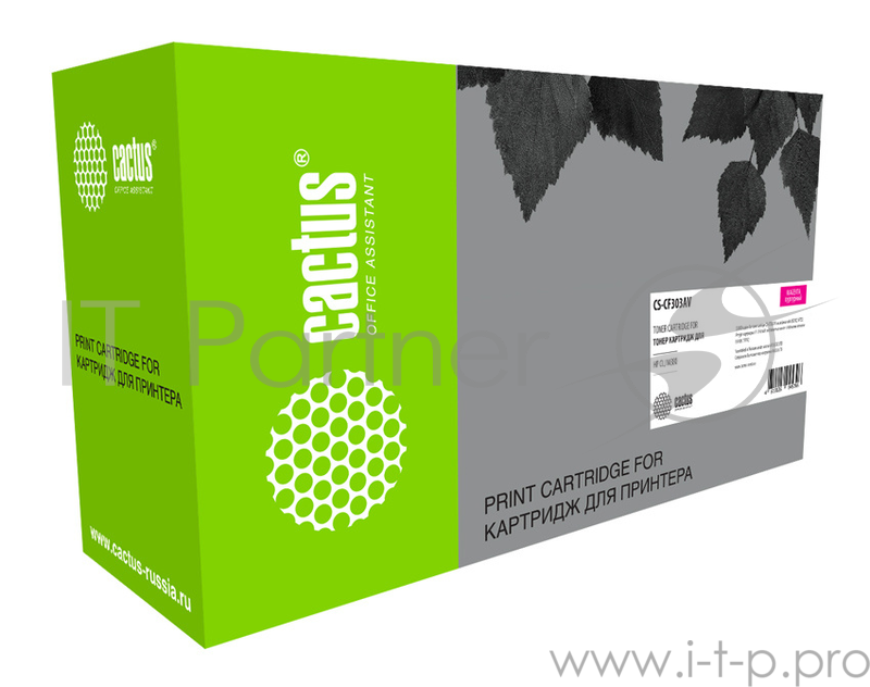 Тонер Картридж Cactus CS-CF303AV пурпурный (32000стр.) для HP CLJ Ent M880