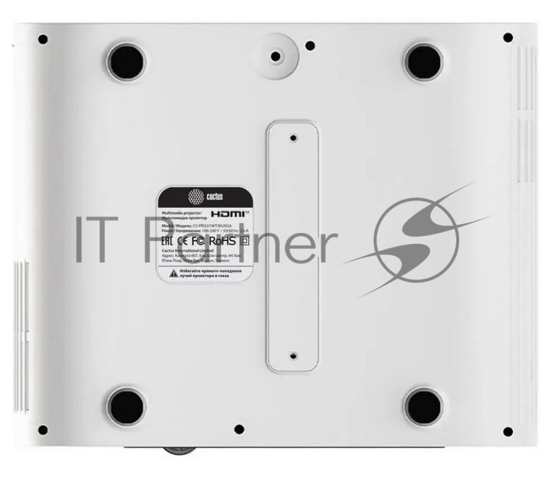Проектор Cactus CS-PRO.01WT.Full HD LCD 6000Lm LS 600Lm ANSI (1920x1080) 2000:1 ресурс лампы:30000часов 1xUSB typeA 1xHDMI 2.55кг
