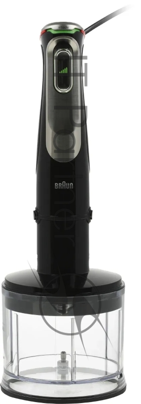 Блендер погружной Braun MQ9135XI 1200Вт черный/серебристый