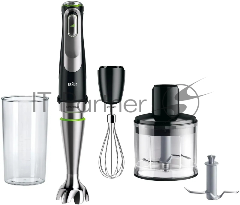 Блендер погружной Braun MQ9135XI 1200Вт черный/серебристый