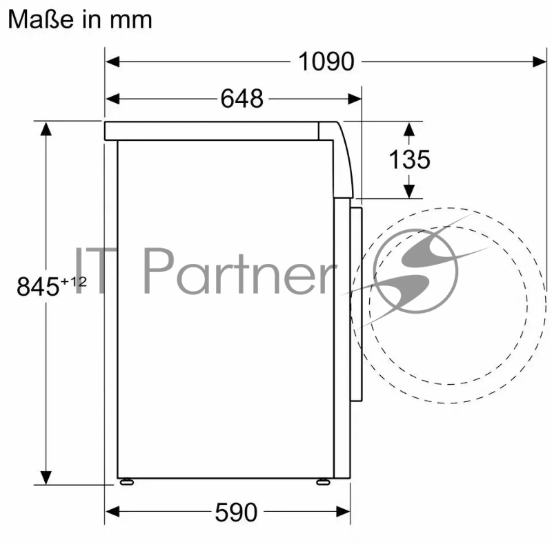 Стиральная машина Bosch Serie 8 WGB256A0ME класс: A загр.фронтальная макс.:10кг белый
