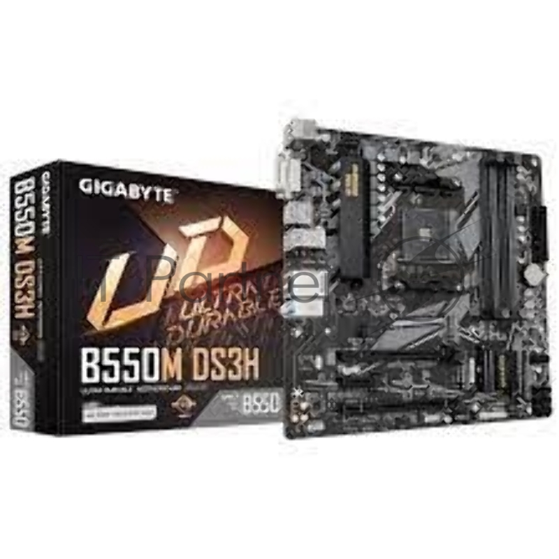Материнская плата GIGABYTE B550M DS3H (V1.7) Soc-AM4 AMD B550 4xDDR4 mATX AC`97 8ch(7.1) GbLAN RAID+DVI+HDMI
