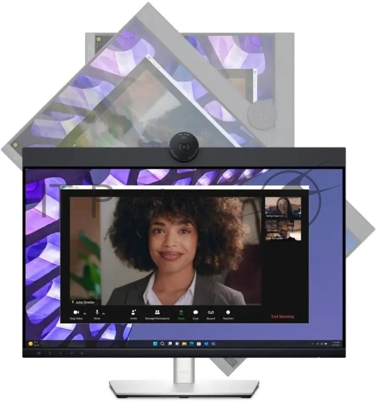 Монитор Dell 23.8 P2424HEB черный IPS LED 16:9 HDMI M/M Cam матовая HAS Piv 250cd 178гр/178гр 1920x1080 60Hz DP FHD USB Touch 6.46кг