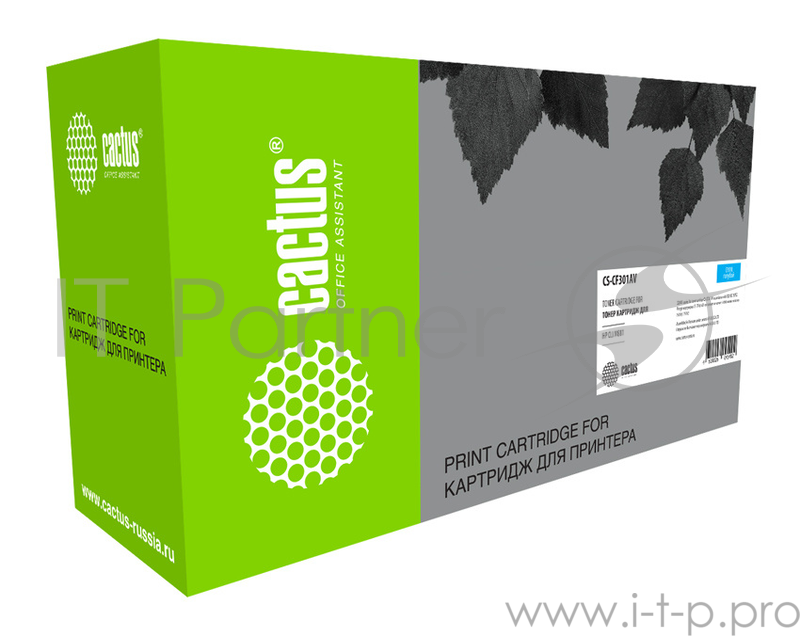 Тонер Картридж Cactus CS-CF301AV голубой (32000стр.) для HP CLJ Ent M880