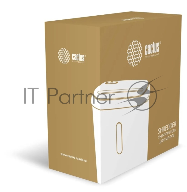 Шредер Cactus CS-SH-A1 (секр.Р-2) ленты 6.лист. 8лтр.