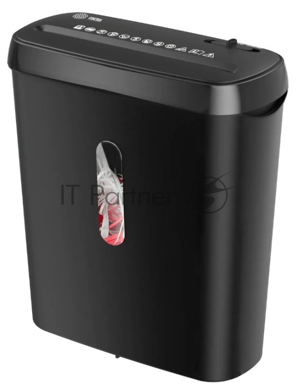 Шредер Cactus CS-SH-A1 (секр.Р-2) ленты 6.лист. 8лтр.