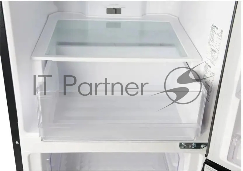 Холодильник Hitachi R-B410PUC6 BBK 2-хкамерн. черный инвертер