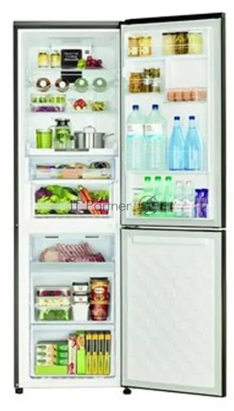 Холодильник Hitachi R-BG410PUC6 GBK 2-хкамерн. черный инвертер