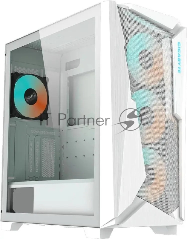 Корпус Gigabyte C301GW белый без БП ATX 4x120mm 4x140mm 2xUSB3.0 audio bott PSU