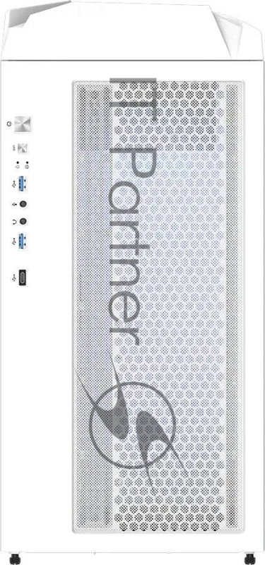 Корпус Gigabyte C301GW белый без БП ATX 4x120mm 4x140mm 2xUSB3.0 audio bott PSU