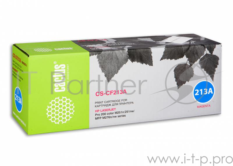 Тонер Картридж Cactus CS-CF213A пурпурный для HP LJ Pro 200 M251/M276 (1800стр.)