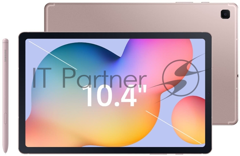 Планшет Samsung Galaxy Tab S6 Lite SM-P620 1280 (2.4) 8C RAM4Gb ROM64Gb 10.4 TFT 2000x1200 Android 14 розовый 8Mpix 5Mpix BT WiFi Touch microSD 1Tb 7040mAh