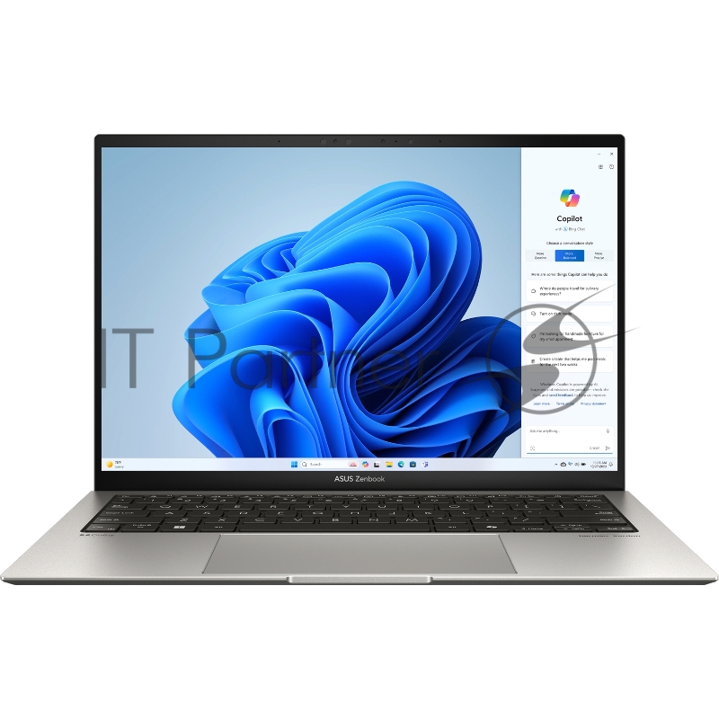 Ноутбук ASUS Zenbook S 13 OLED UX5304VA-NQ397 Intel® Core™ i7-1355U Processor 1.7 GHz (12MB Cache, up to 5.0 GHz, 10 cores, 12 Threads) LPDDR5 16GB OLED 1TB M.2 NVMe™ PCIe® 4.0 SSD Intel® Iris Xe Graphics 13.