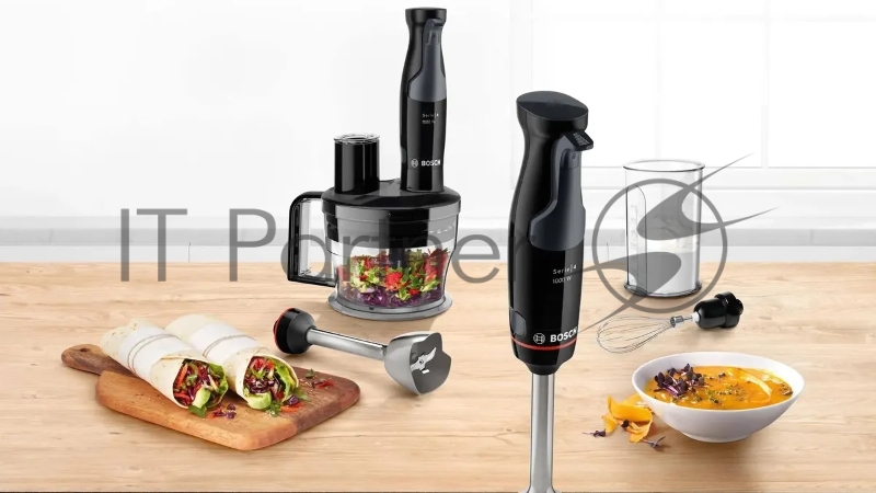 Блендер погружной Bosch MSM4B670 1000Вт черный