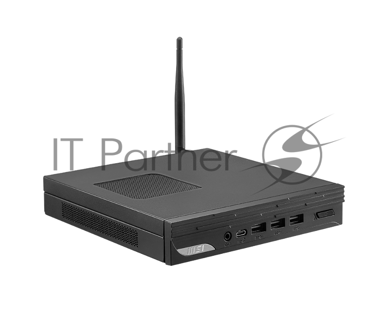 Мини ПК MSI Pro DP10 12M Mini Core i3-1215U (1.2GHz), 8Gb DDR4 SO-DIMM, 256GB SSD M.2, Intel UHD Graphics 730, noDVD, WiFi, BT, 120W, VESA, COM Port, noOS, 1y war-ty