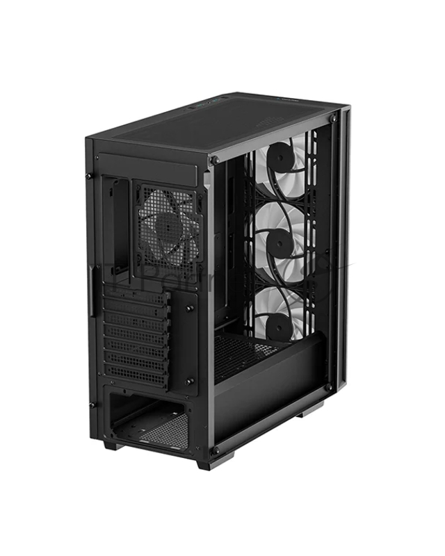 Корпус Deepcool MATREXX 55 V4 без БП, боковое окно (закаленное стекло), 3xARGB LED 140мм вентилятора спереди, 1xARGB LED 120мм вентилятор сзади, черный, ATX