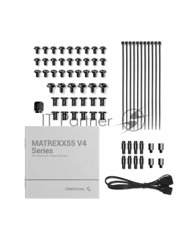 Корпус Deepcool MATREXX 55 V4 без БП, боковое окно (закаленное стекло), 3xARGB LED 140мм вентилятора спереди, 1xARGB LED 120мм вентилятор сзади, черный, ATX