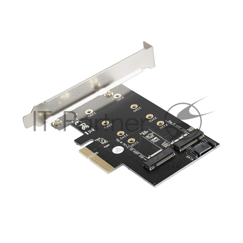 Переходник ExeGate EXE-509 M.2 B key + M.2 M Key -> PCI-Ex4/SATA